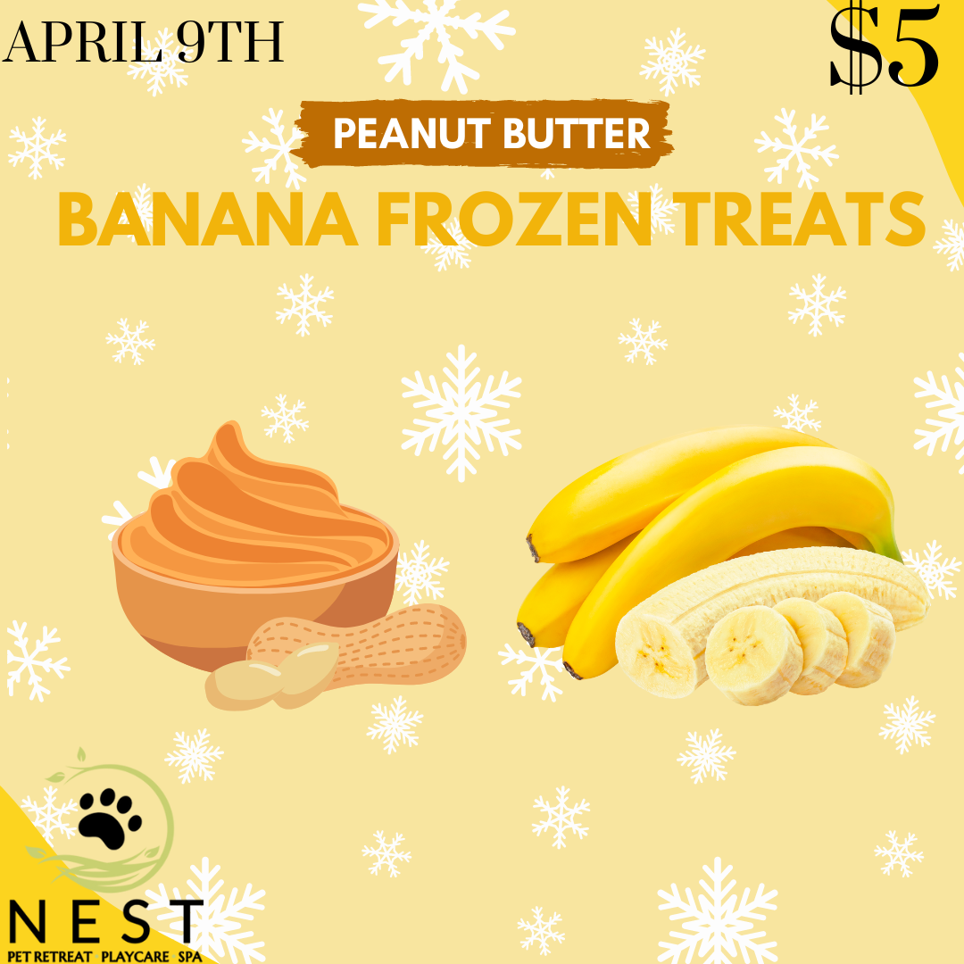 Peanut Butter Banana Frozen Treats Flyer