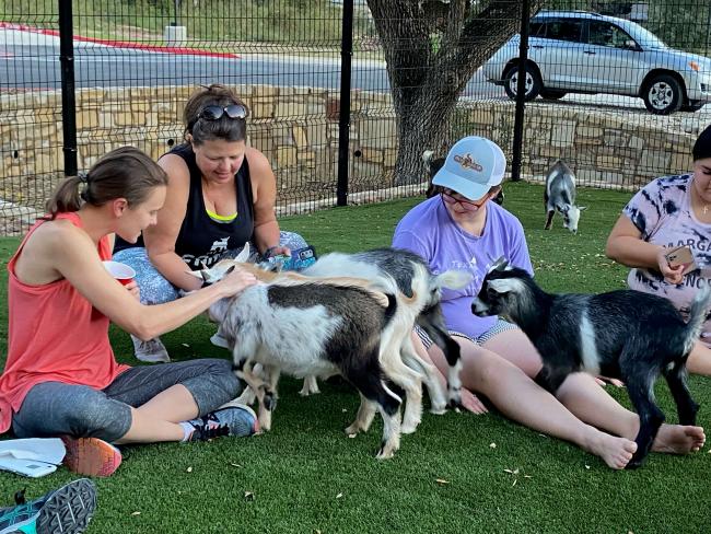 Goat Yoga Event at NEST